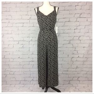 Nine Britton Black Floral Jumpsuit, Size L